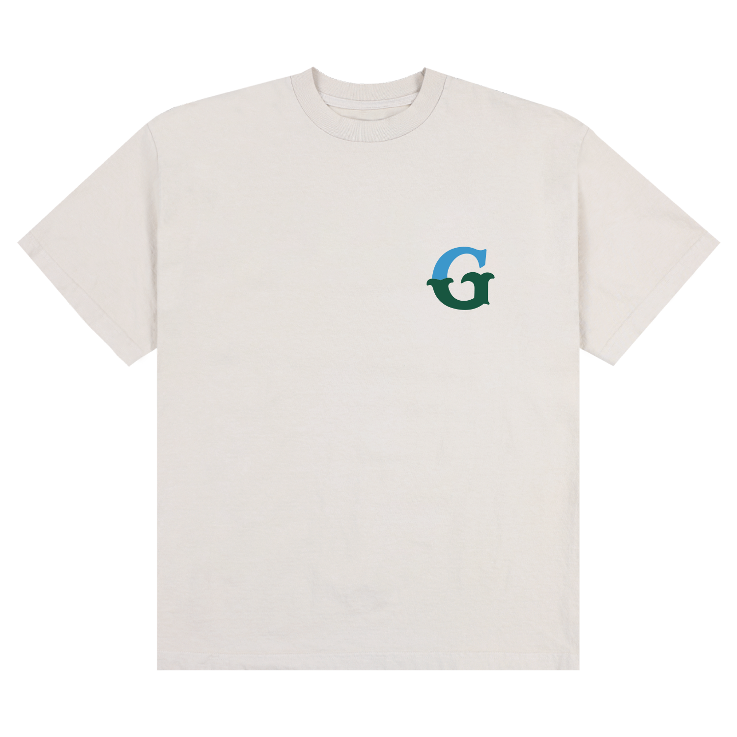 2-Tone "G" Tee - Cream