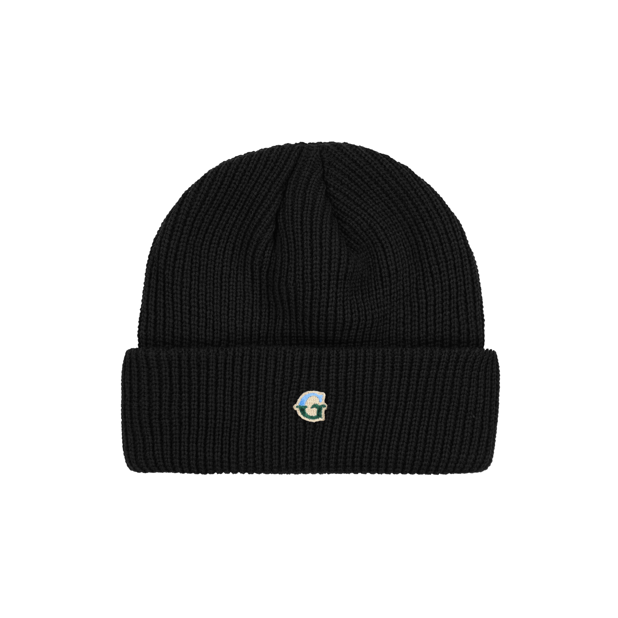 ‘G’ Logo Cuffed Beanie - Black