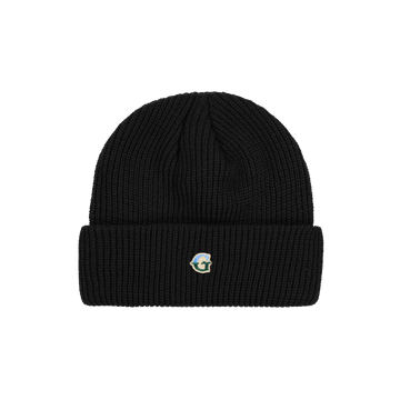 ‘G’ Logo Cuffed Beanie - Black