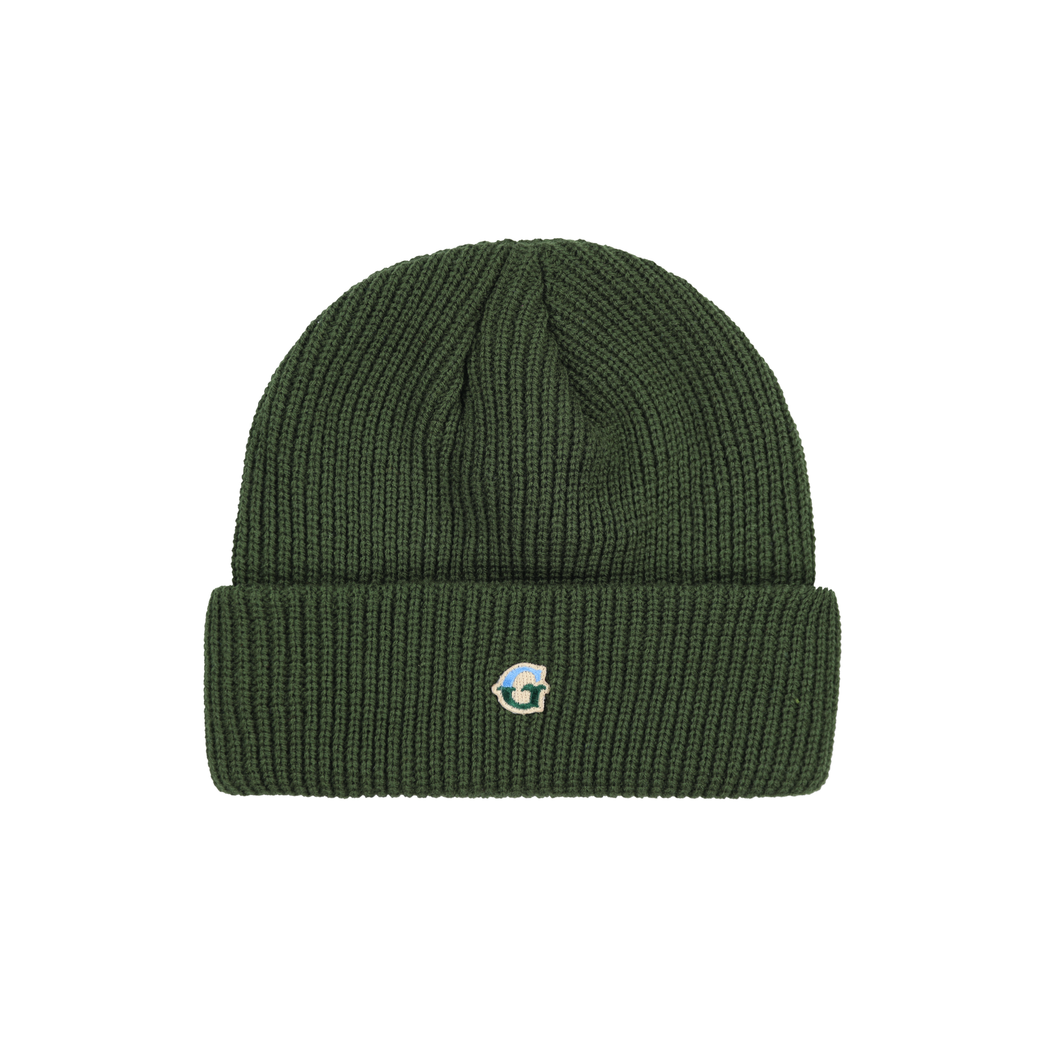 ‘G’ Logo Cuffed Beanie - Forest Green