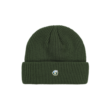 ‘G’ Logo Cuffed Beanie - Forest Green