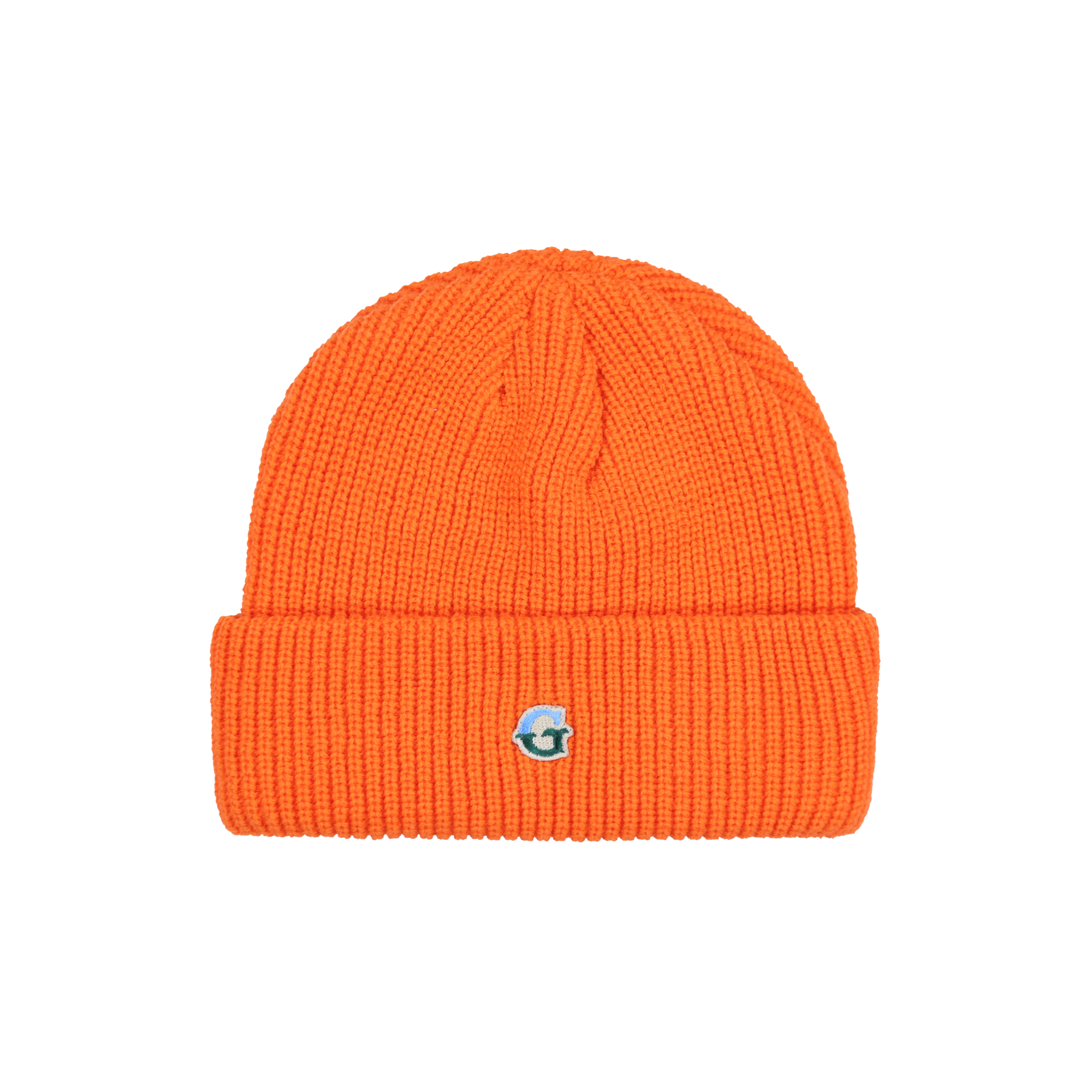 ‘G’ Logo Cuffed Beanie - Orange