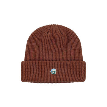 ‘G’ Logo Cuffed Beanie - Rust