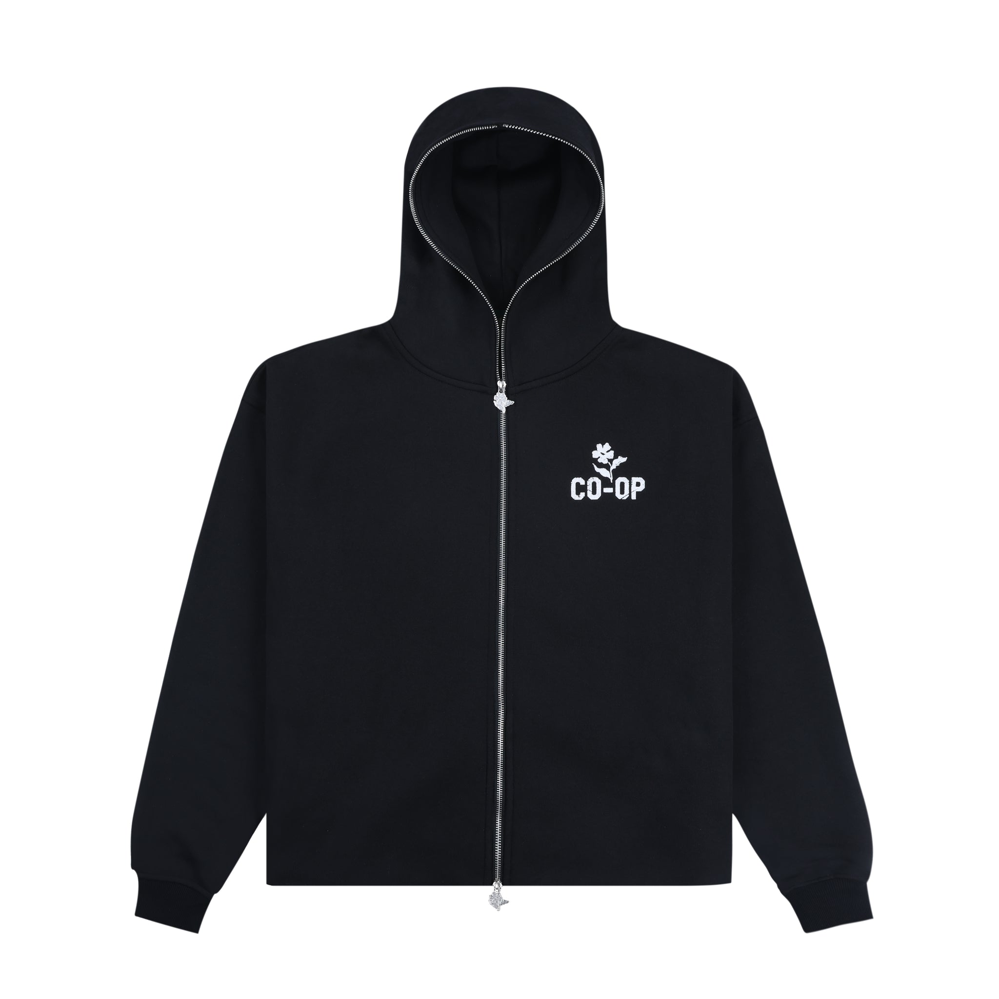 Co-Op Statement Zip-Up Hoodie - Black