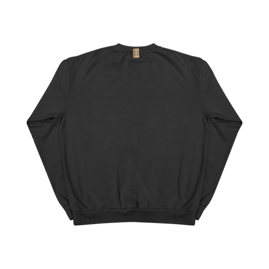 Flag Crewneck - Washed Black