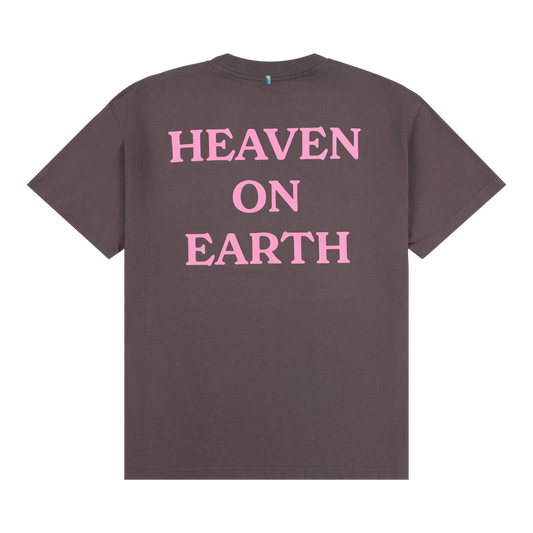 Heaven on Earth Tee - Brown/Pink