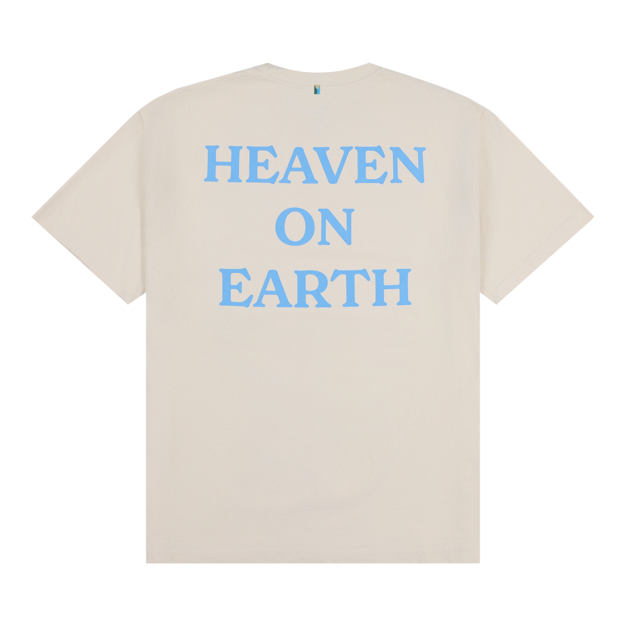 Heaven on Earth Tee - Cream/Blue