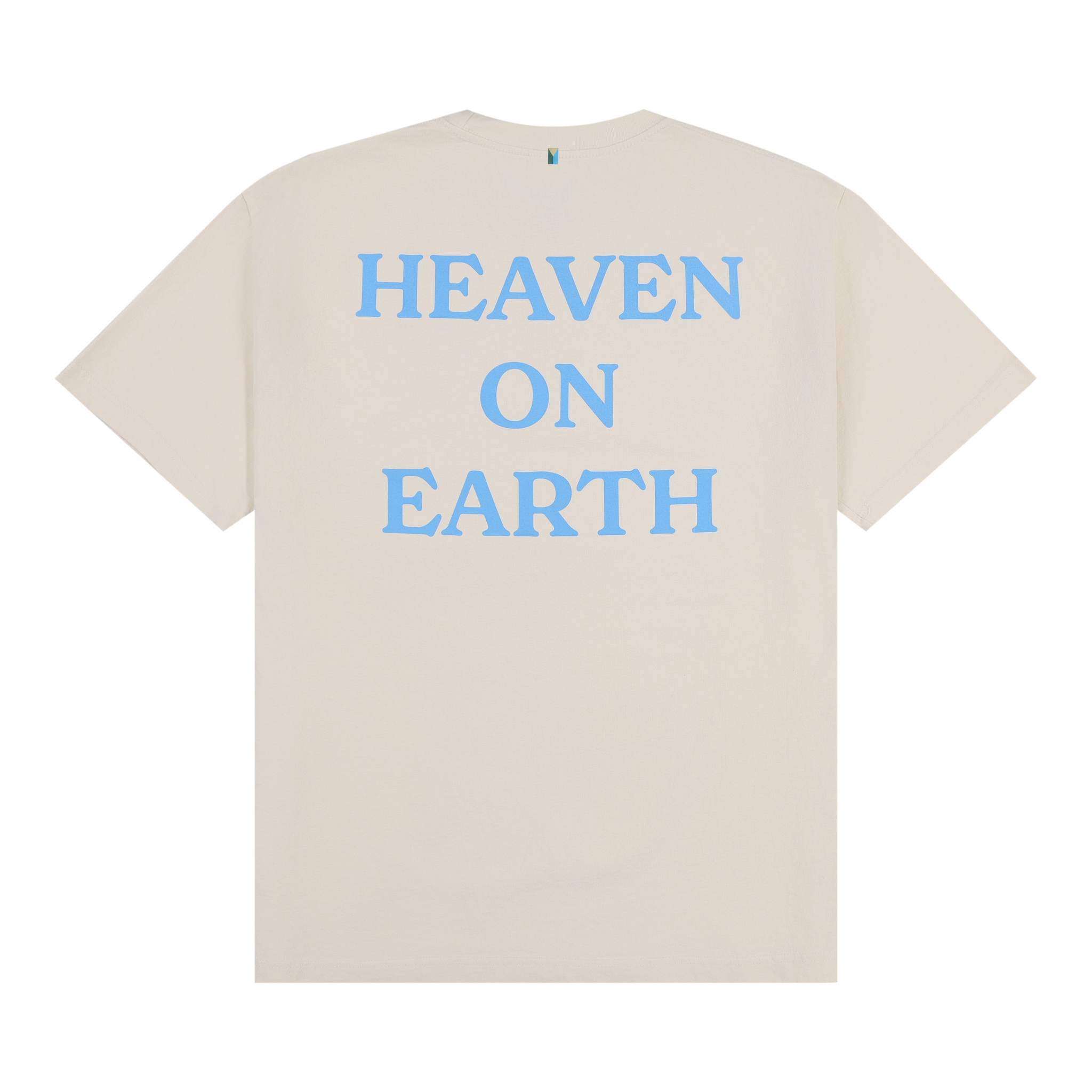 Heaven on Earth Tee - Cream/Blue