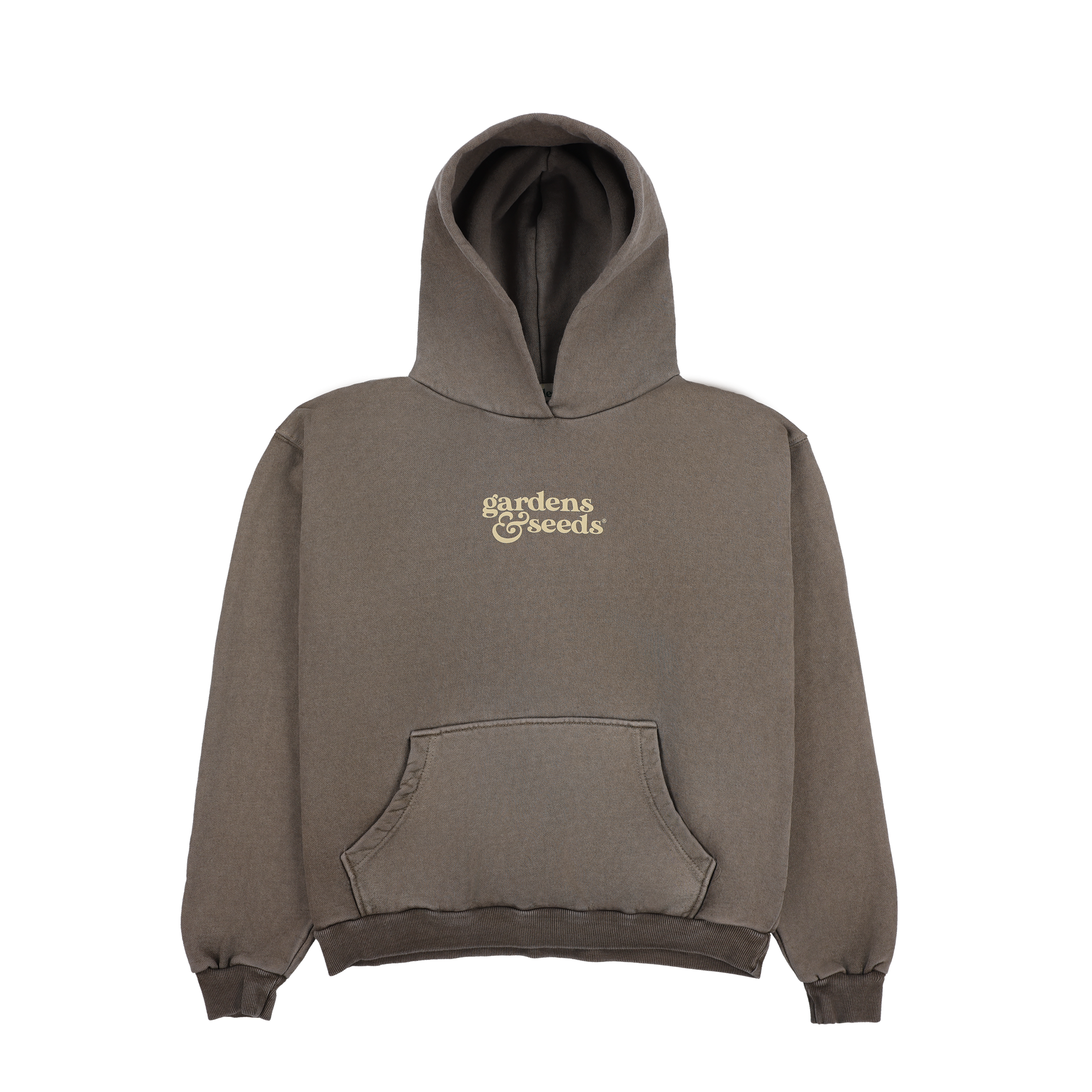 Core Logo Hoodie - Washed Brown