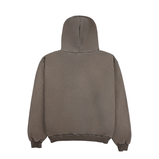 Core Logo Hoodie - Washed Brown