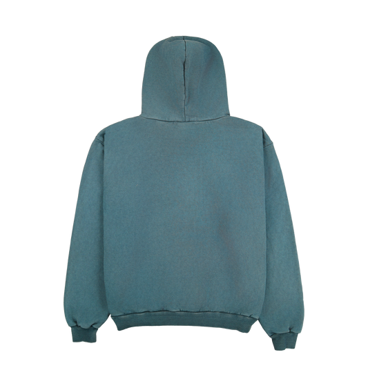 Core Logo Hoodie - Washed Blue