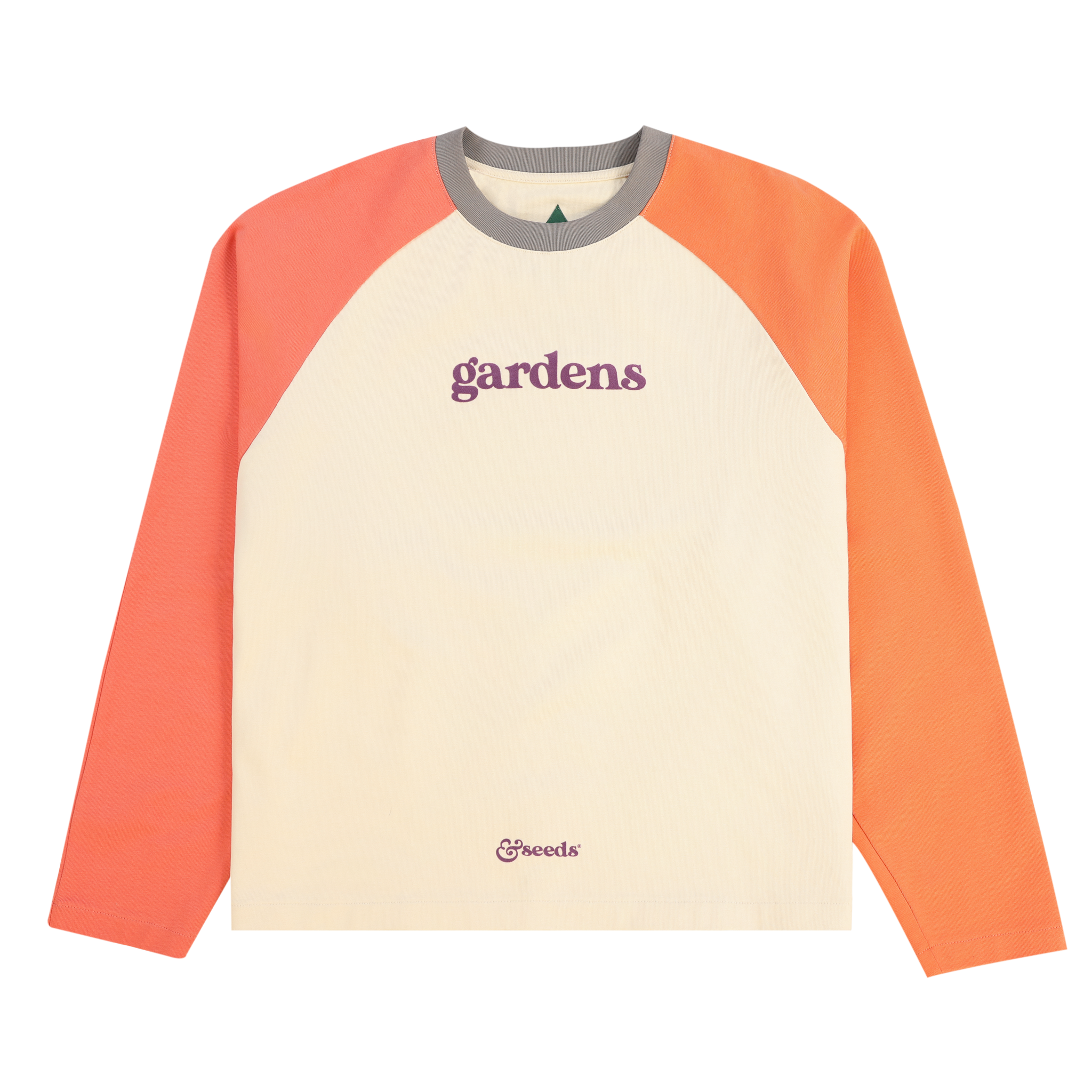 Eden Raglan Longsleeve - Dust Rose/Apricot