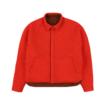 Reversible Shacket - Orange/Chestnut