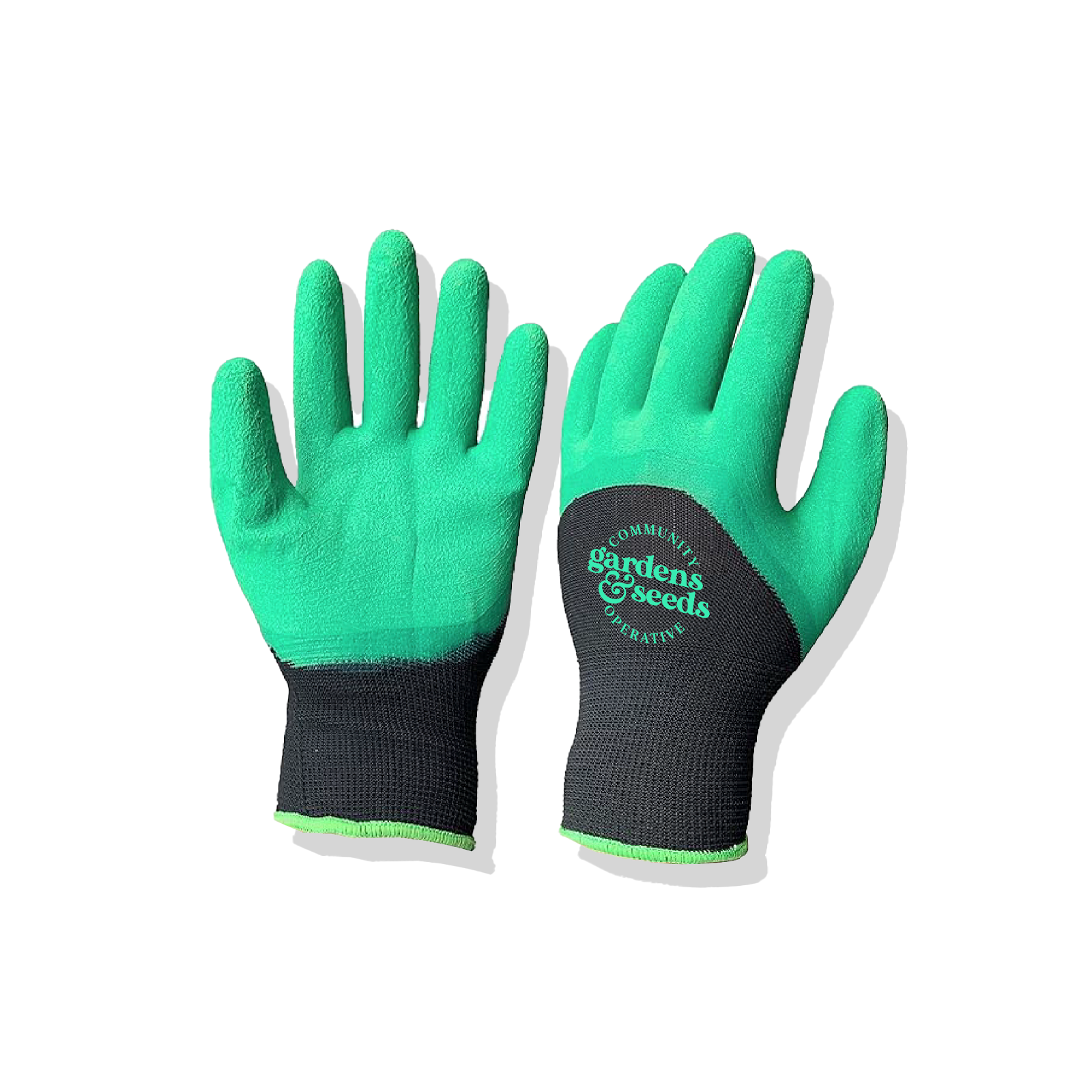 "CO-OP" Gardening Gloves- Green/Black